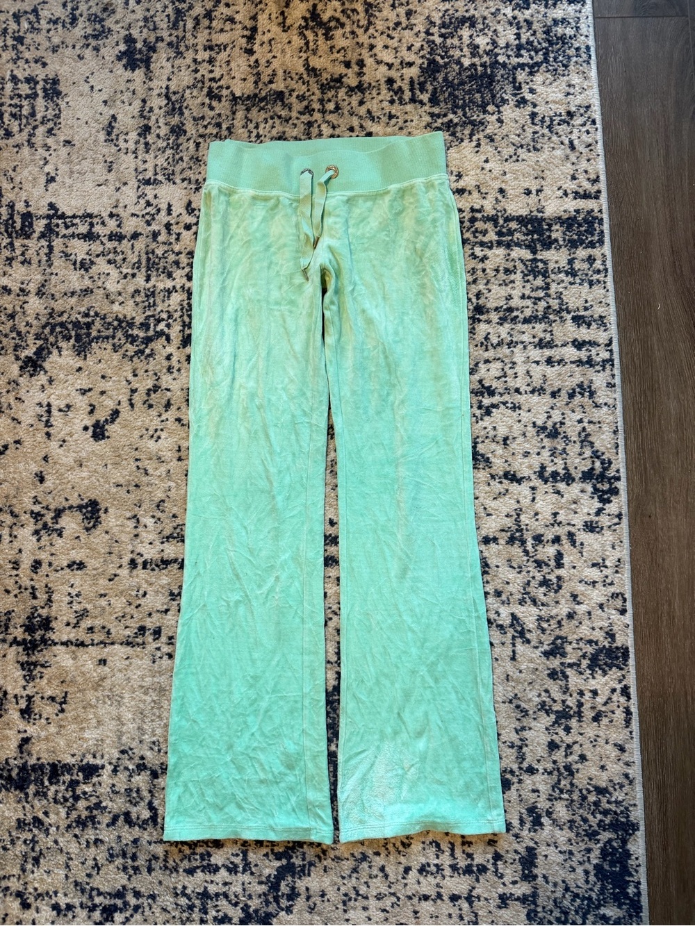 Y2K bebe teal Drawstring Lounge Pants